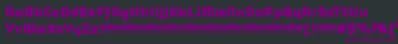 Шрифт AristaProFatTrial – фиолетовые шрифты на чёрном фоне