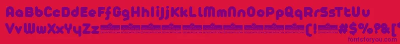 AristaProFatTrial Font – Purple Fonts on Red Background