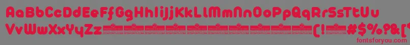 AristaProFatTrial Font – Red Fonts on Gray Background