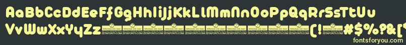 AristaProFatTrial Font – Yellow Fonts on Black Background