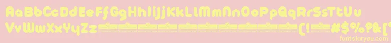 AristaProFatTrial Font – Yellow Fonts on Pink Background