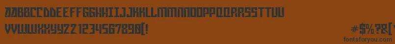 Gagasm Font – Black Fonts on Brown Background