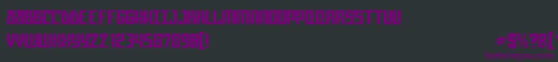 Gagasm Font – Purple Fonts on Black Background