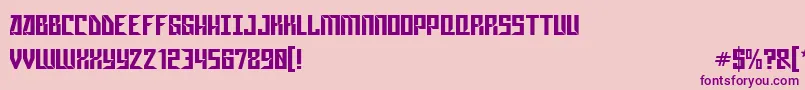 Gagasm Font – Purple Fonts on Pink Background