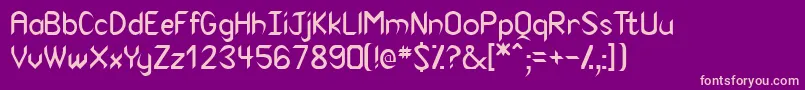 Virtuassk Font – Pink Fonts on Purple Background