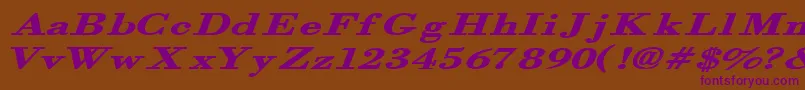 Orgrexbi Font – Purple Fonts on Brown Background