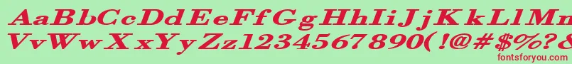 Orgrexbi Font – Red Fonts on Green Background