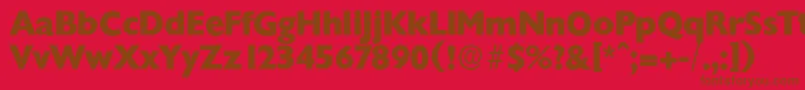 ChantillyserialXboldRegular Font – Brown Fonts on Red Background