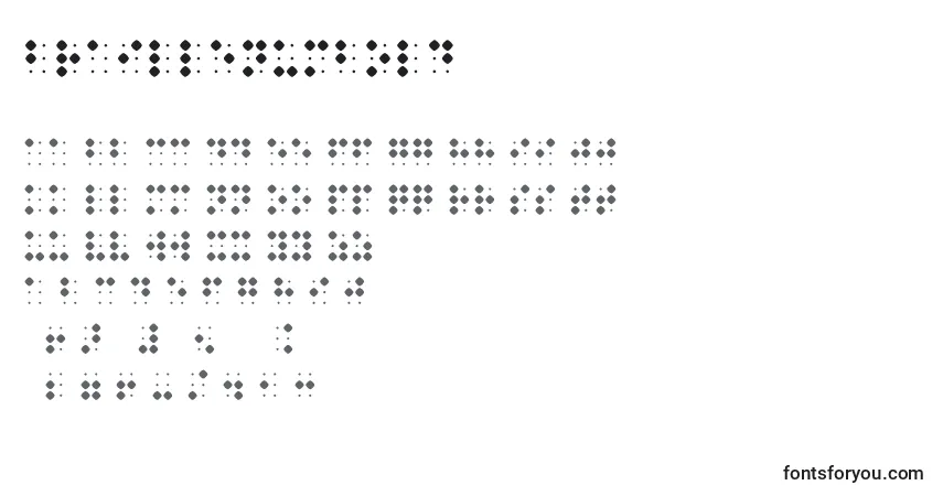 Police BraillenumBold - Alphabet, Chiffres, Caractères Spéciaux