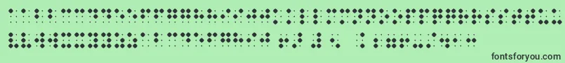 Police BraillenumBold – polices noires sur fond vert