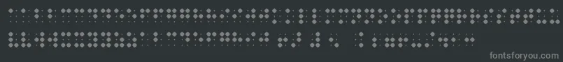 Шрифт BraillenumBold – серые шрифты на чёрном фоне