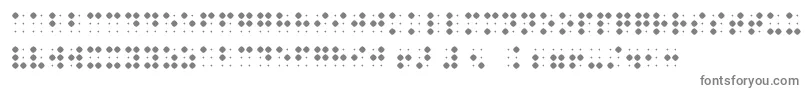 Police BraillenumBold – polices grises sur fond blanc