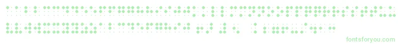 BraillenumBold-fontti – vihreät fontit