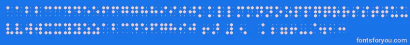 BraillenumBold Font – Pink Fonts on Blue Background