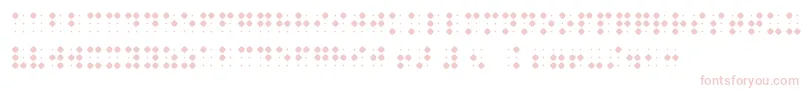 BraillenumBold-Schriftart – Rosa Schriften auf weißem Hintergrund