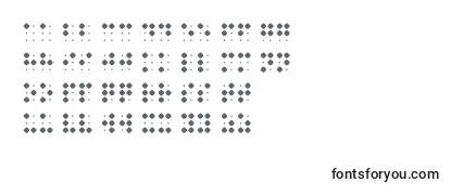 Reseña de la fuente BraillenumBold