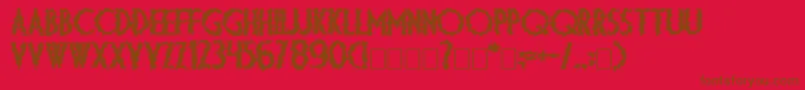 Diplartb Font – Brown Fonts on Red Background