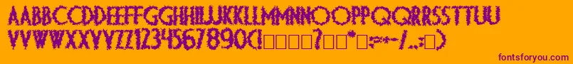 Diplartb Font – Purple Fonts on Orange Background