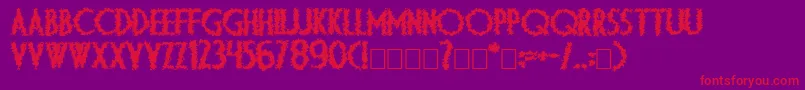 Diplartb Font – Red Fonts on Purple Background