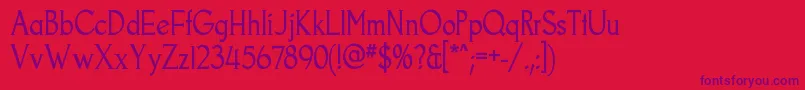 GoodfishRegular Font – Purple Fonts on Red Background