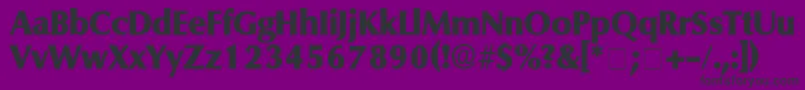 FerruleDisplaySsi-Schriftart – Schwarze Schriften auf violettem Hintergrund