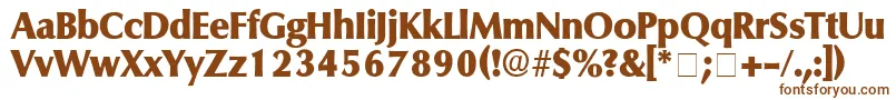 FerruleDisplaySsi Font – Brown Fonts on White Background