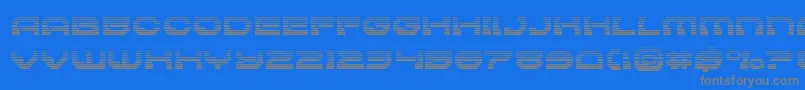 Pulsarclasssolidgrad Font – Gray Fonts on Blue Background