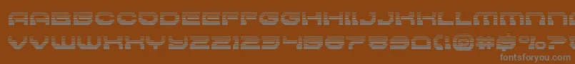 Pulsarclasssolidgrad Font – Gray Fonts on Brown Background