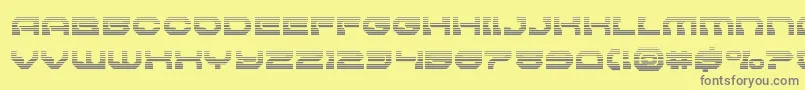 Pulsarclasssolidgrad Font – Gray Fonts on Yellow Background