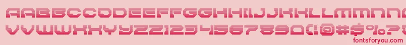 フォントPulsarclasssolidgrad – ピンクの背景に赤い文字