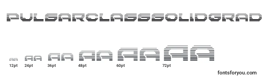 Размеры шрифта Pulsarclasssolidgrad