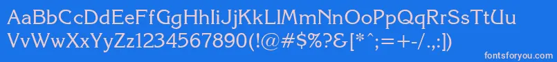 Korin26 Font – Pink Fonts on Blue Background