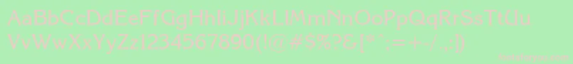 Korin26 Font – Pink Fonts on Green Background