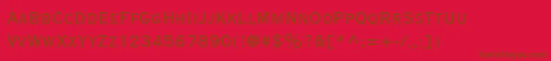 CopperplateGothicLtTwentyNineBc Font – Brown Fonts on Red Background