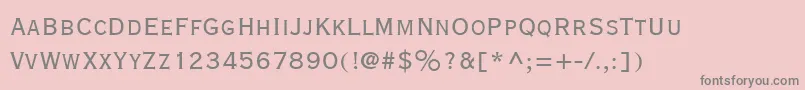 CopperplateGothicLtTwentyNineBc Font – Gray Fonts on Pink Background