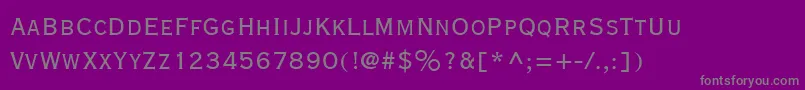 CopperplateGothicLtTwentyNineBc Font – Gray Fonts on Purple Background
