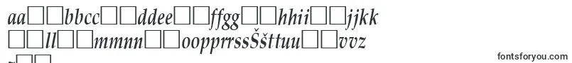PalisadecondensedBoldItalic-Schriftart – lettische Schriften
