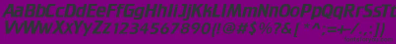 TrekTngCredits Font – Black Fonts on Purple Background