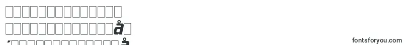 フォントTrekTngCredits – 中国の文字（簡体字）