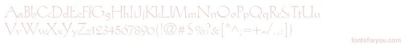 KochAntiquaLt Font – Pink Fonts on White Background