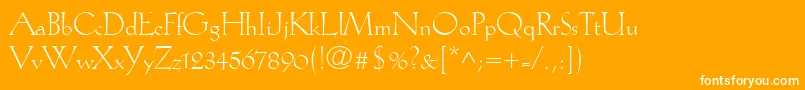 KochAntiquaLt Font – White Fonts on Orange Background