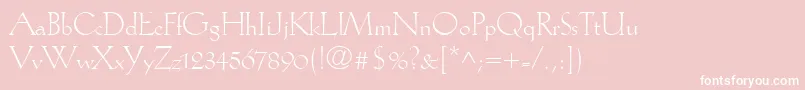 KochAntiquaLt Font – White Fonts on Pink Background