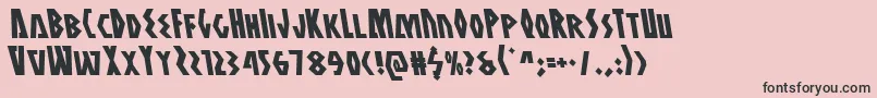 Antikytheraleft Font – Black Fonts on Pink Background