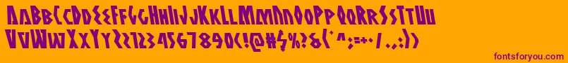 More about Antikytheraleft Font Antikytheraleft Font – Purple Fonts on Orange Background