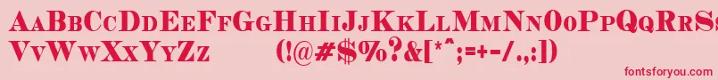 CopperheadCondensedDemo Font – Red Fonts on Pink Background