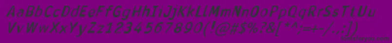 AntavianaBolditalic Font – Black Fonts on Purple Background