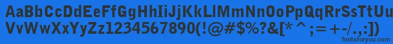 BellGothicBlackBt Font – Black Fonts on Blue Background