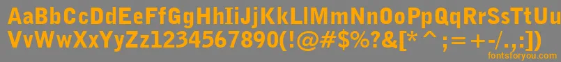 BellGothicBlackBt Font – Orange Fonts on Gray Background