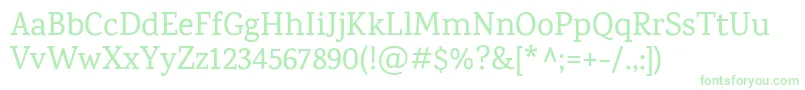 KarmaMedium Font – Green Fonts on White Background