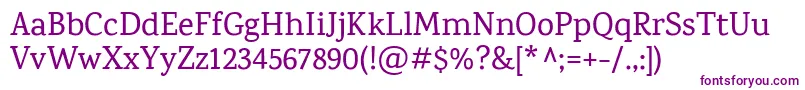 フォントKarmaMedium – 紫色のフォント